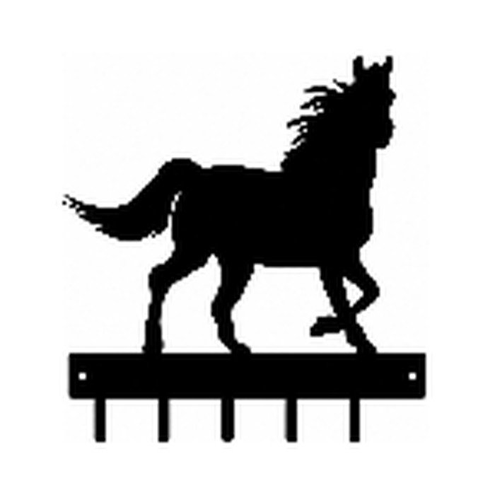 Portallaves de silueta Mustang, corte láser